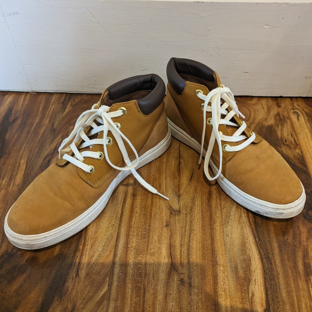 Timberland bria high-top wheat nubuck sneakers, size 10